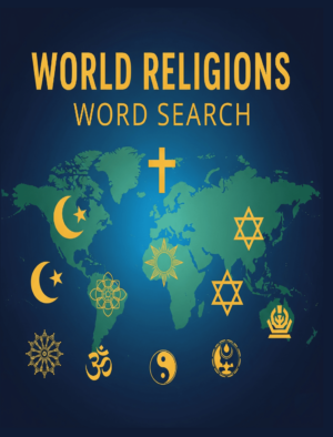 World Religions – 64 Large Print Word Searches (Digital)