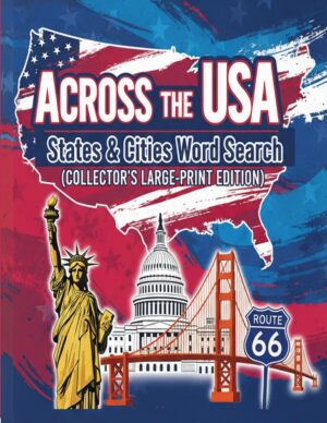 Across the USA – 200 Large Print Word Searches