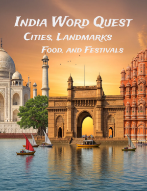 India Word Quest – 64 Large Print Word Searches (Digital)