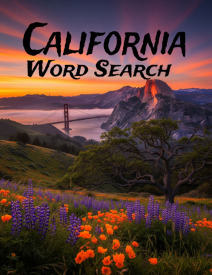 California - 64 Large Print Word Searches (Digital)