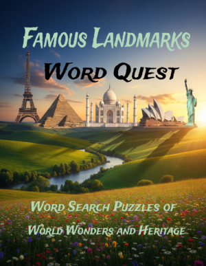 Famous Landmarks – 64 Large Print Word Searches (Digital)