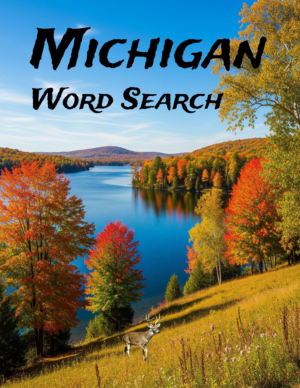 Michigan - 64 Large Print Word Searches (Digital)