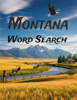 Montana - 64 Large Print Word Searches (Digital)