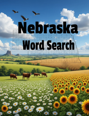 Nebraska - 64 Large Print Word Searches (Digital)