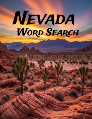 Nevada - 64 Large Print Word Searches (Digital)