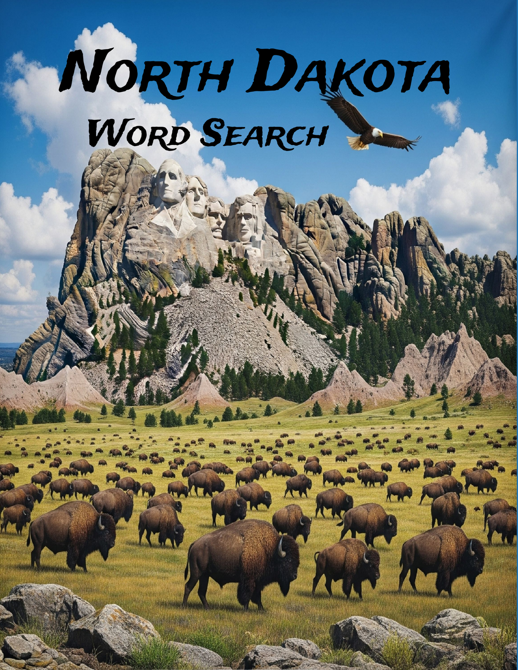 North Dakota Word Search Cover