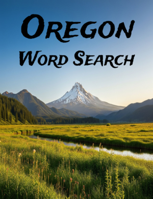 Oregon - 64 Large Print Word Searches (Digital)