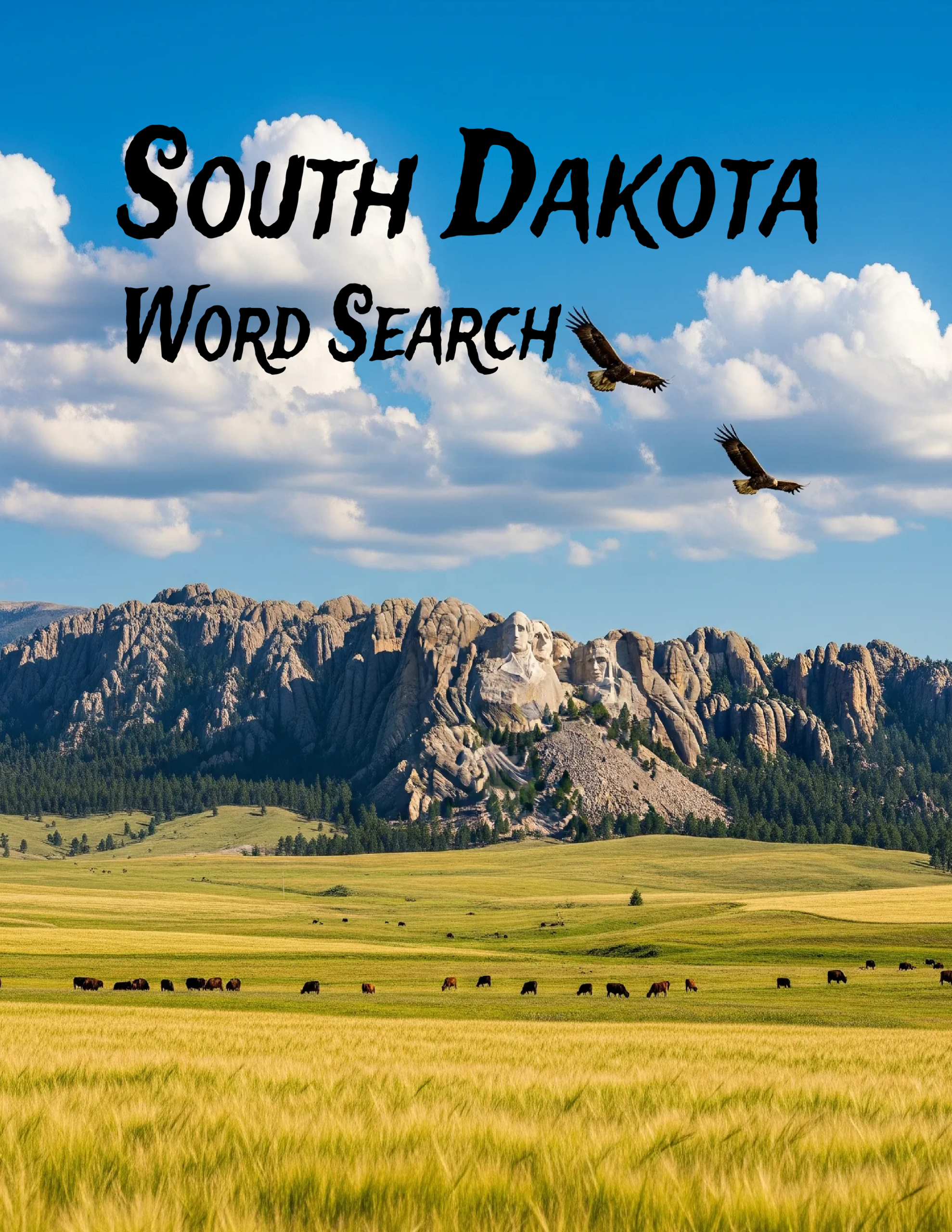 South Dakota Word Search Cover