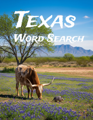 Texas - 64 Large Print Word Searches (Digital)