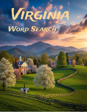 Virginia - 64 Large Print Word Searches (Digital)