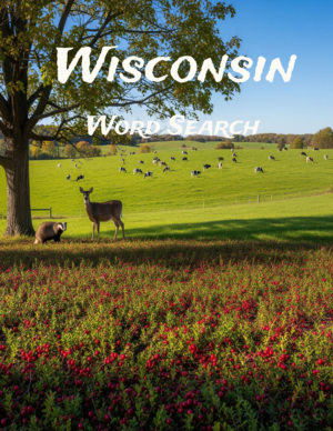 Wisconsin - 64 Large Print Word Searches (Digital)