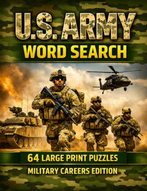 U.S. Army MOS - 64 Large Print Word Searches (Digital)