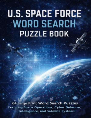 U.S. Space Force Careers - 64 Large Print Word Searches (Digital)
